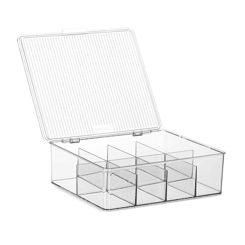 Clear Tea Storage Organizer Box